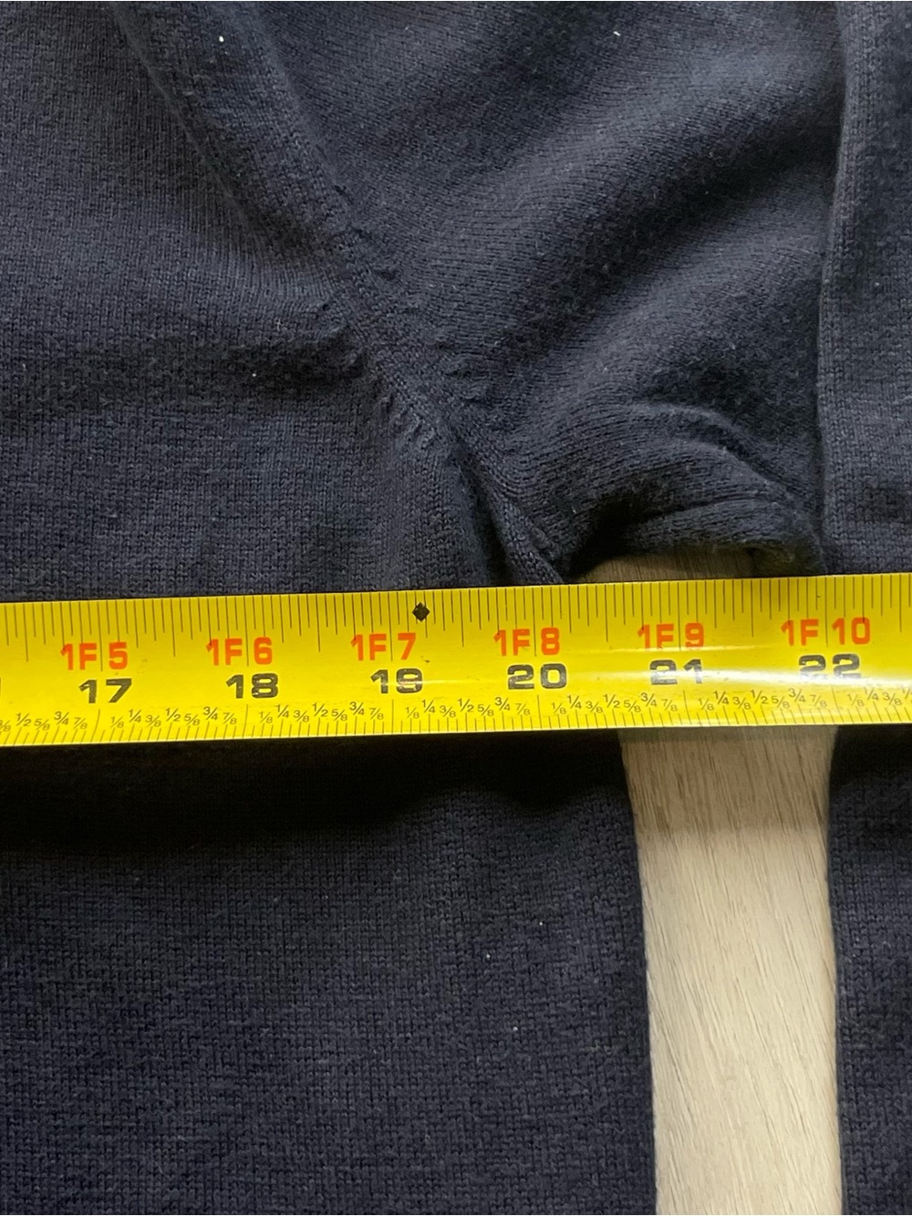 Lacoste Men's Navy V-Neck Sweater with Green Crocodile Logo - Picture 6 of 6